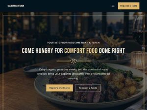 American Restaurant homepage in 04 · Golden Art Deco